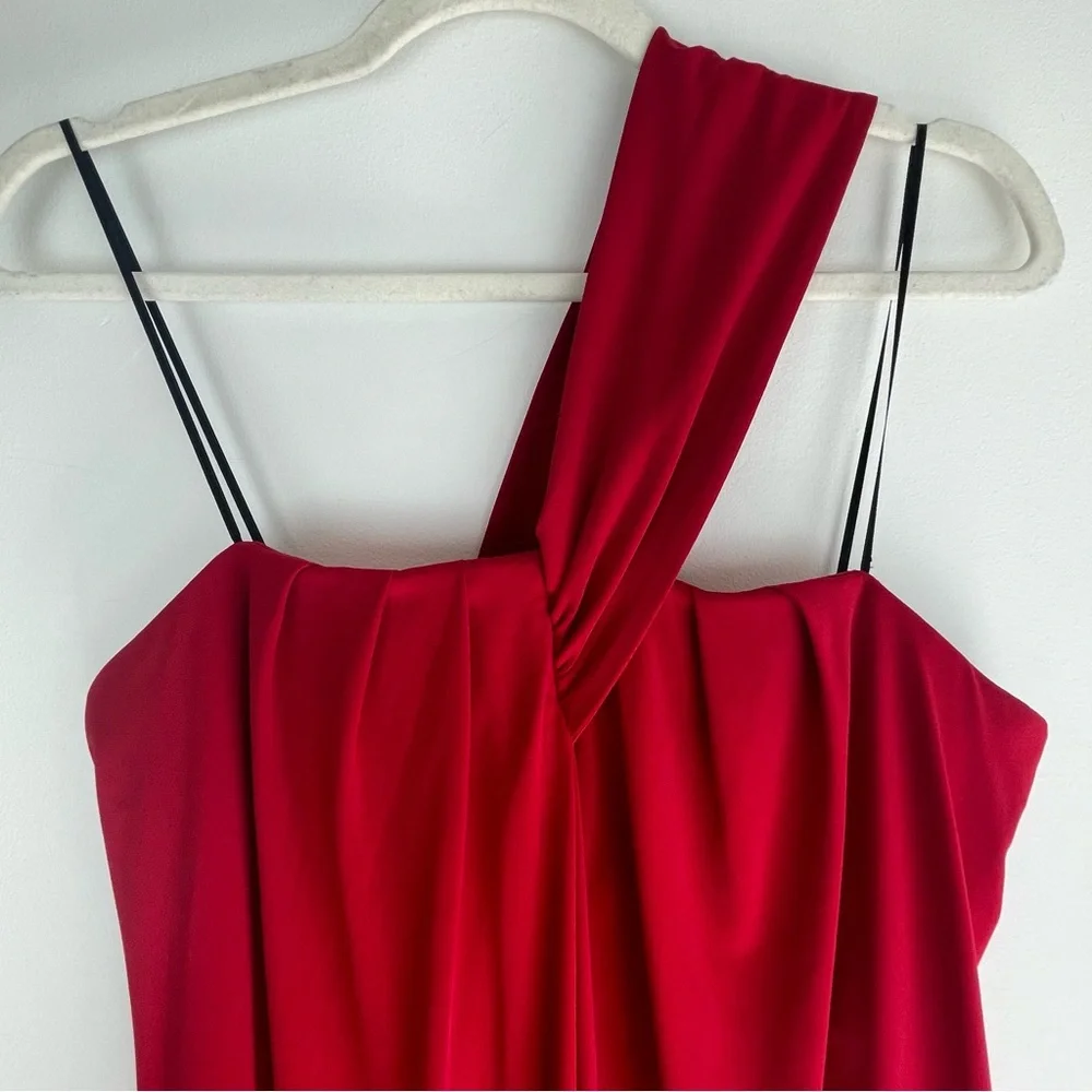 Sangria One Shoulder Red Cocktail Dress Size Small
